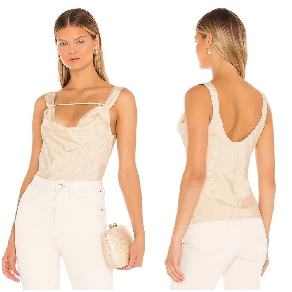 Revolve Tularosa Collette Bias Top in Khaki Size L